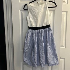 Kate Spade white and blue striped Broome street dress- size 0.